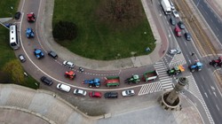 Incydent podczas protestu w Złotowie. Kierowca "nie wytrzymał nerwowo"?