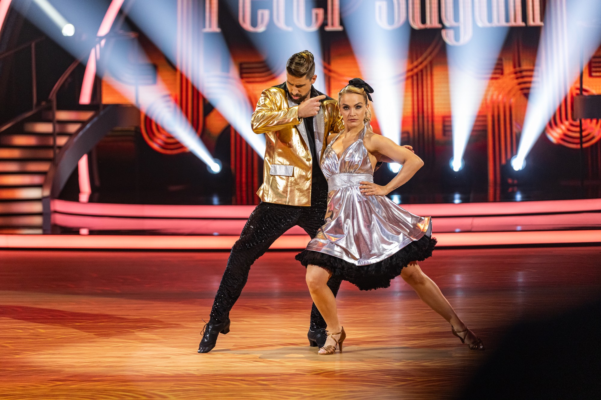Peter Sagan a Eliška Lenčešová v Let's Dance.