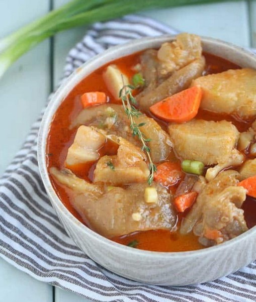 Cow hoof stew