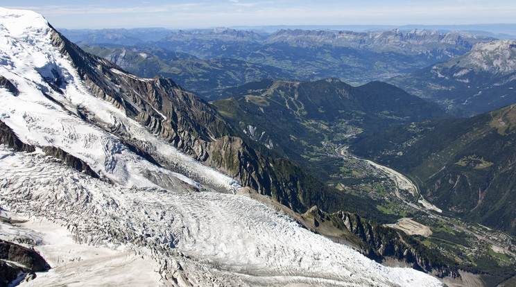 A Gouter-kuloár a Mount Blanc-on/Fotó: AFP