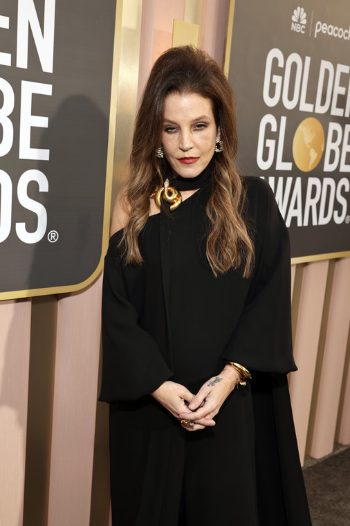 Lisa Marie Presley podczas gali rozdania Złotych Globów