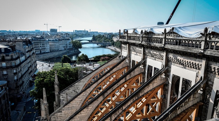 A Notre-Dame újjáépítése / Fotó: MTI/AP/AFP/PoolStephane de Sakutin