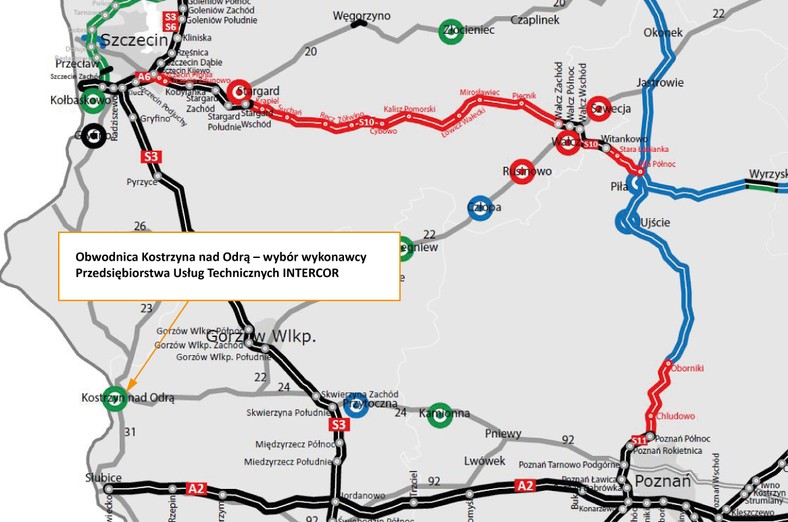 Obwodnica Kostrzyna nad Odrą – wybór wykonawcy