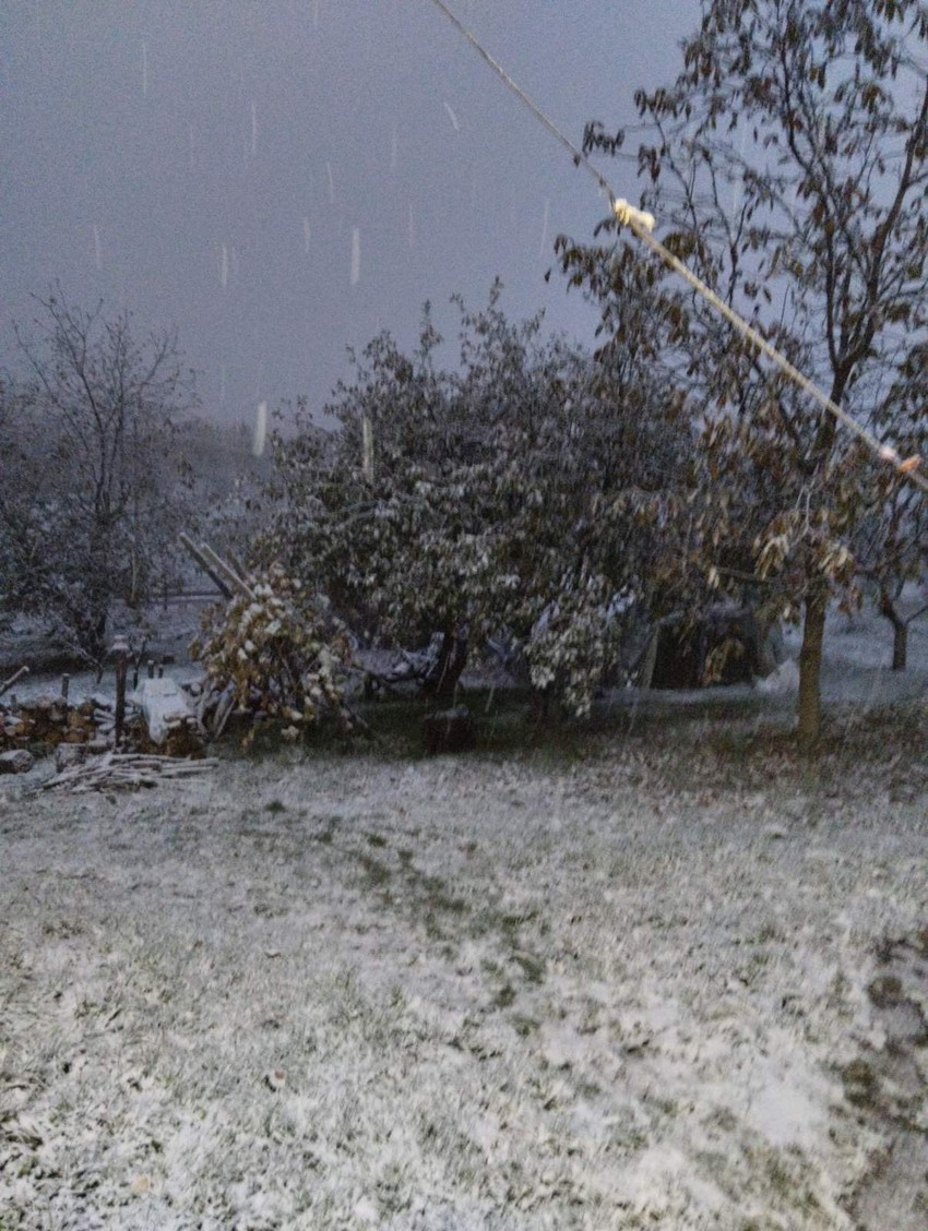 Pao prvi sneg u selu kod Kuršumlije