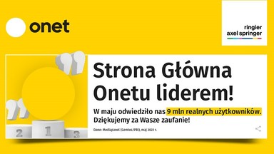 Dziewięć milionów użytkowników strony głównej Onetu!