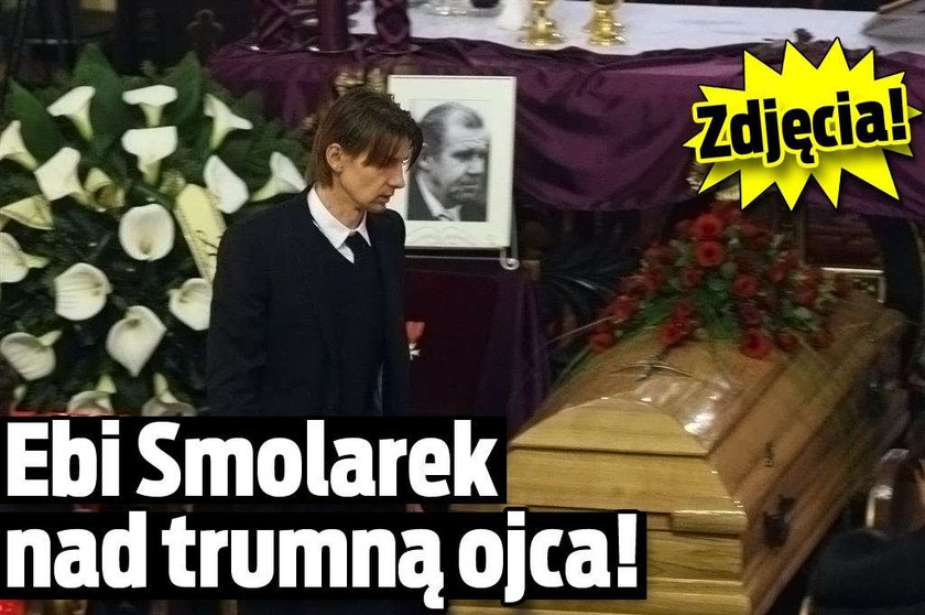 Ebi Smolarek nad trumną ojca! Zdjęcia!