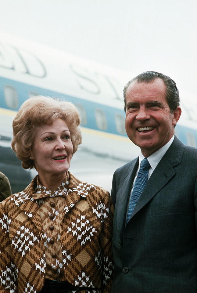 Pat Nixon (na zdjęciu z mężem, Richardem Nixonem)