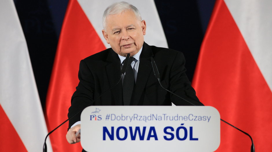 Jarosław Kaczyński na spotkaniu z wyborcami w Nowej Soli, 04.12.2022 r.