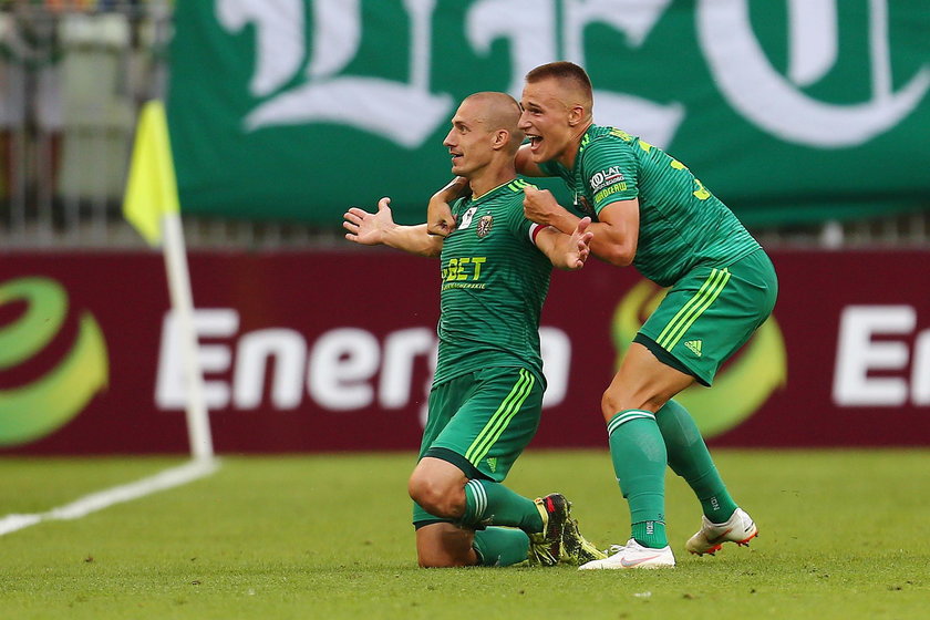 Pilka nozna. Ekstraklasa. Lechia Gdansk - Slask Wroclaw. 27.07.2018