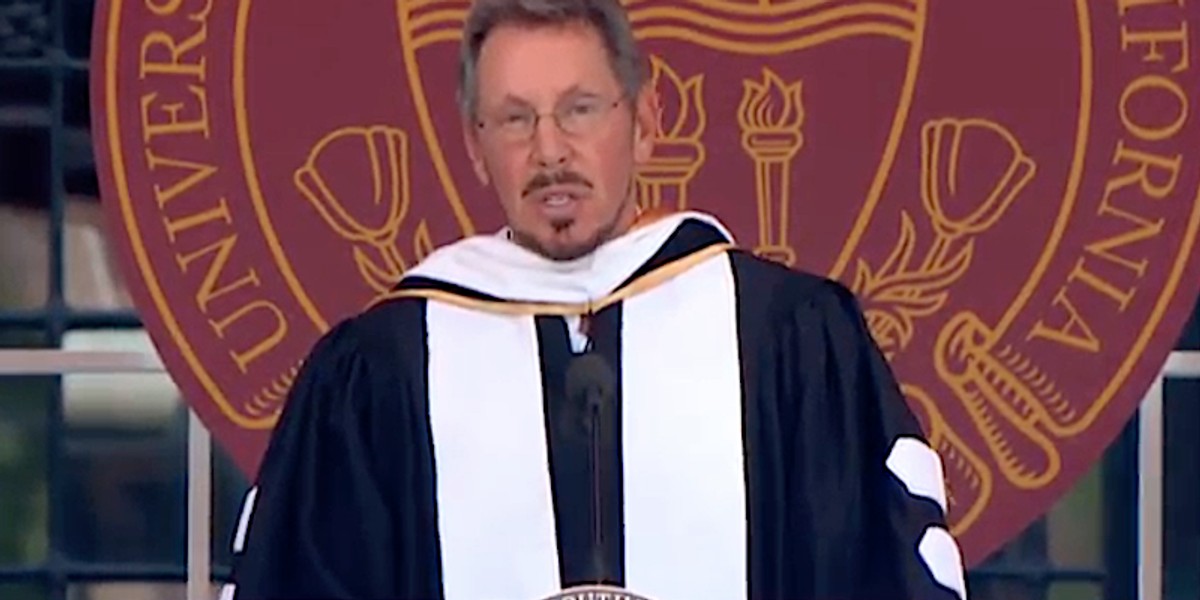 Larry Ellison at USC.