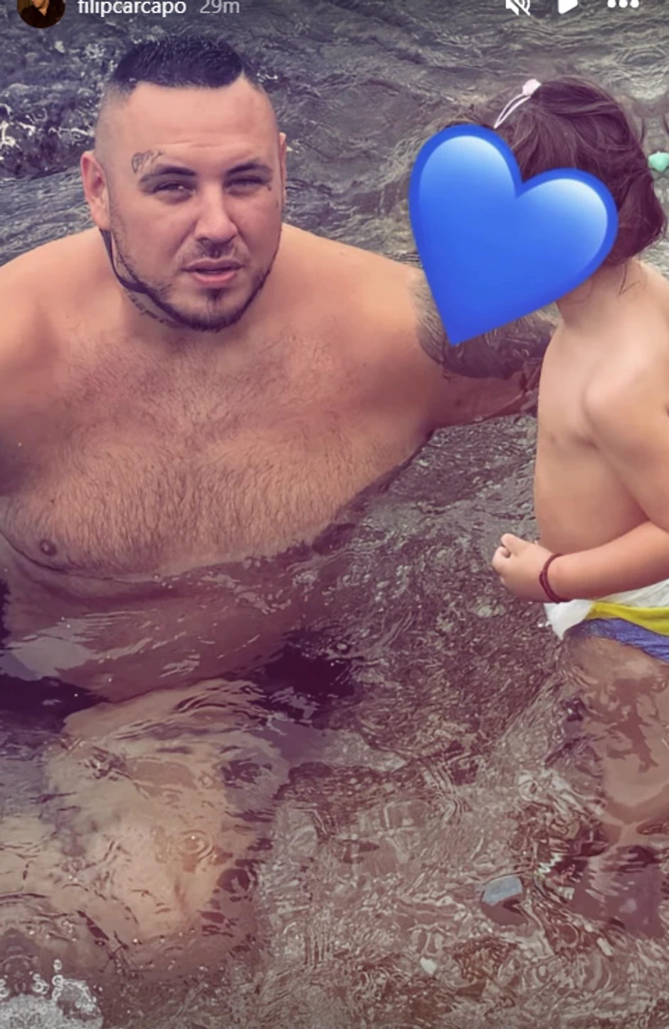 Filip Car sa ćerkom 
