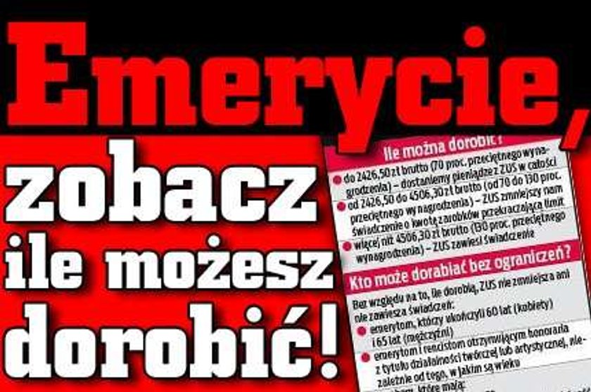 Emerycie! Zobacz, ile możesz dorobić