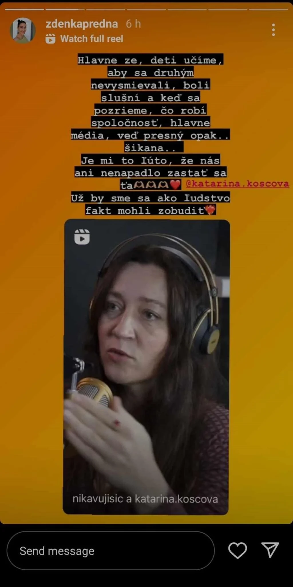 Zdenka Predná sa zastala Katky Koščovej.