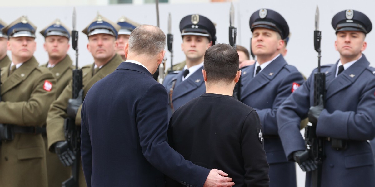 Andrzej Duda i Wołdymyr Zełeński