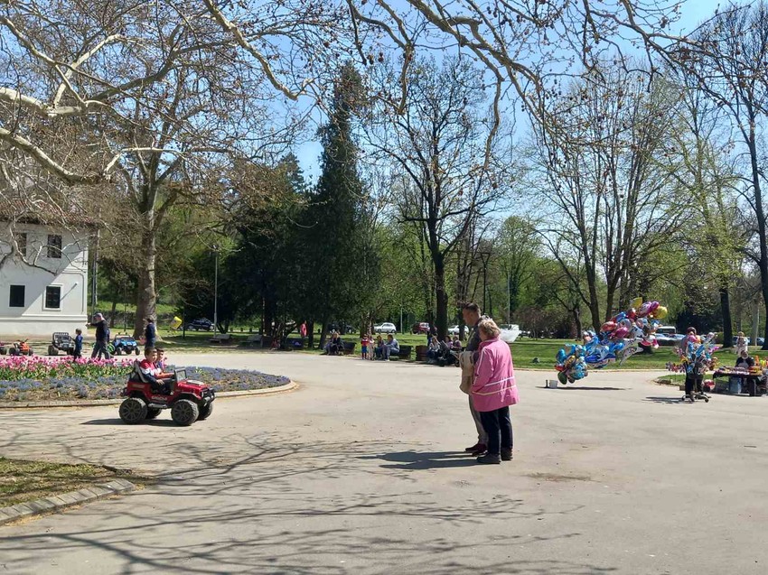 Jednom dečaku park je postao trkalište