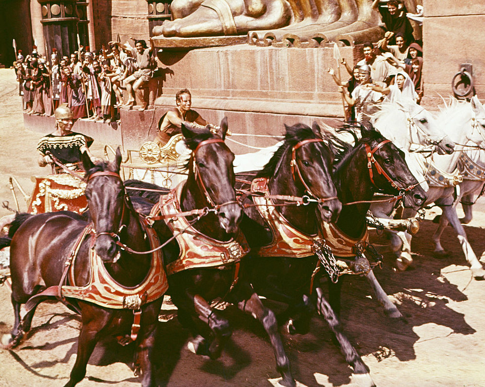 Kaskader zginął w scenie pościgu w filmie "Ben Hur" z 1959 r.