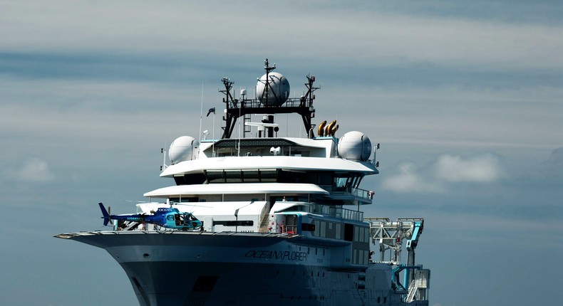 The OceanXplorer off the coast of the Azores.Mario Tadinac/National Geographic