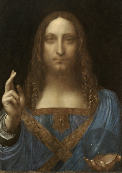 "Zbawiciel świata" to obraz olejny namalowany przez Leonarda da Vinci dla króla Francji Ludwika XII