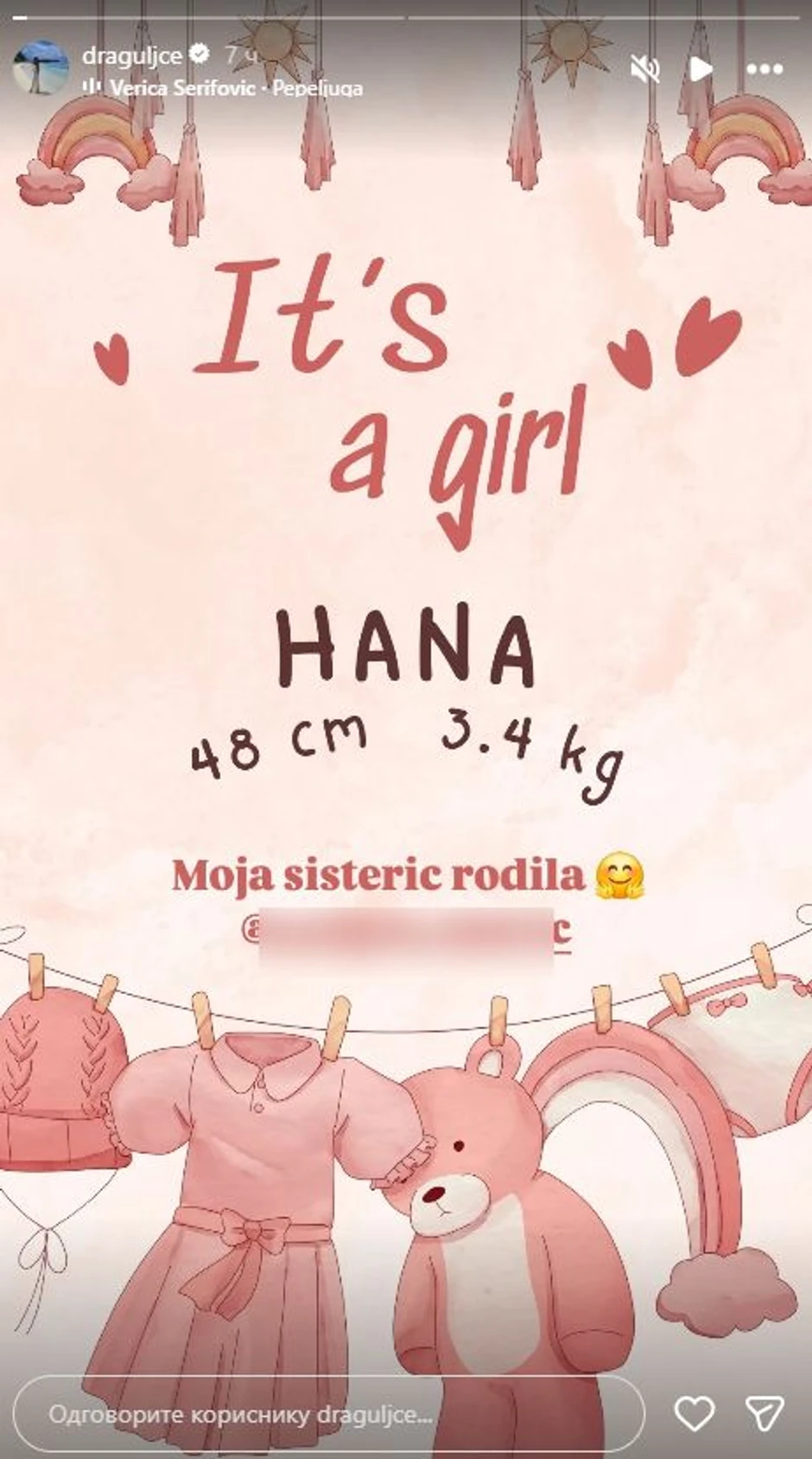 Zorica Dukić postala tetka