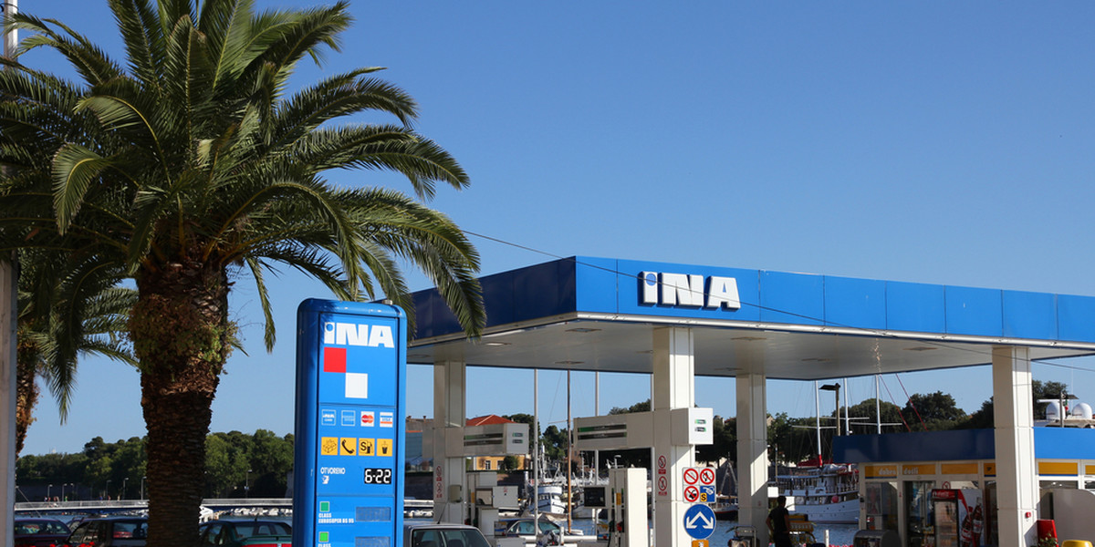Koncern INA ma m.in. sieć stacji paliw w Chorwacji