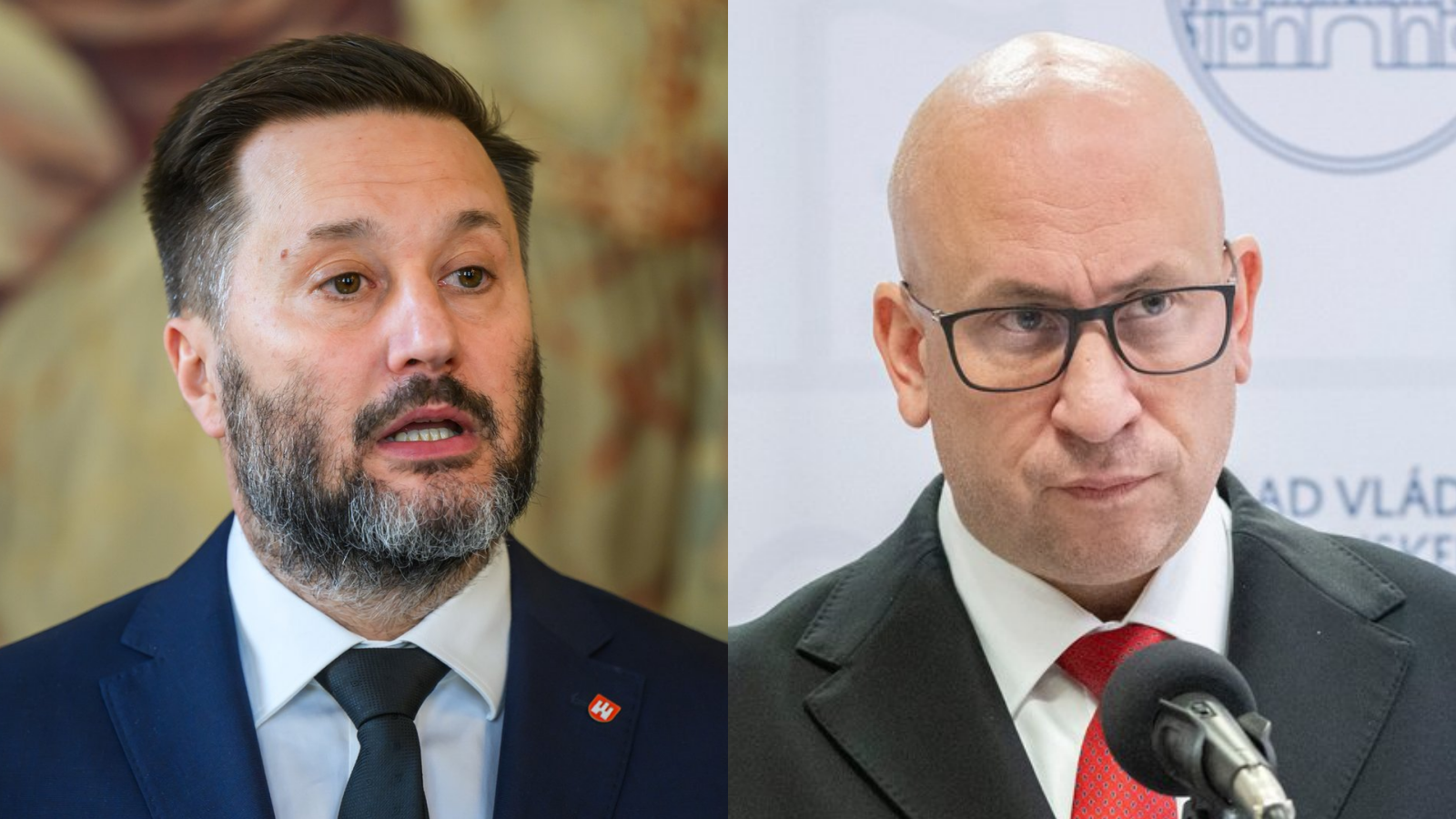 Primátor Bratislavy Matúš Vallo a minister dopravy SR Jozef Ráž ml. (nominant Smer-SD).