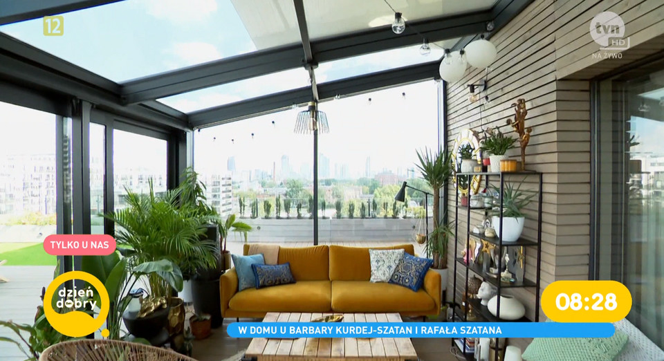 Apartament Barbary Kurdej-Szatan i Rafała Szatana: loggia