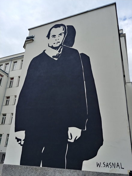Mural Jacka Kuronia w Warszawie