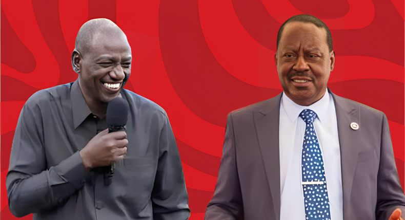 President William Ruto and Raila Odinga