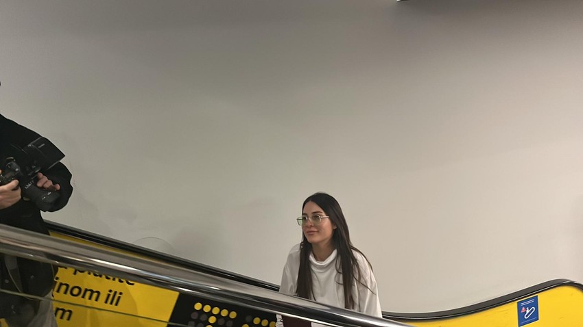 Anastasija Ražnatović i Nemanja Gudelj stigli u Beograd