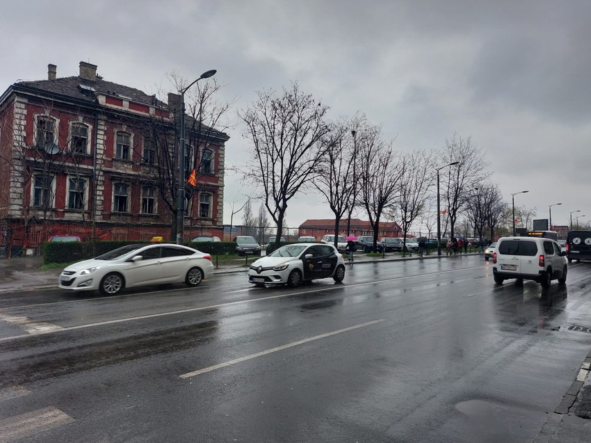 Bulevar despota Stefana, mesto gde je gradski autobus na liniji 16 naglo ukočio