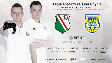 Esportowe pojedynki na stadionach piłkarskich to gratka dla fanów. Mecz Legia – Arka w FIFA 19 miał 273 tysiące wyświetleń