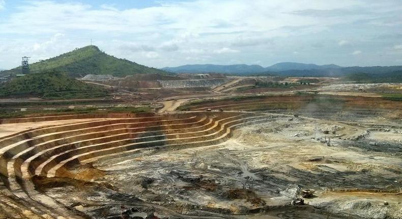 The KCD open pit gold mine at the Kibali mining site in northeast Democratic Republic of Congo, May 1, 2014. 