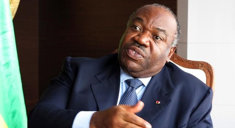 Gabon President Ali Bongo Ondimba speaks during an interview in Libreville, Gabon, May 22, 2014. 