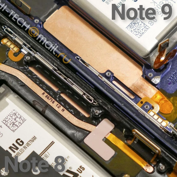 Samsung Galaxy Note 9 ma zaawansowany system chłodzenia procesora