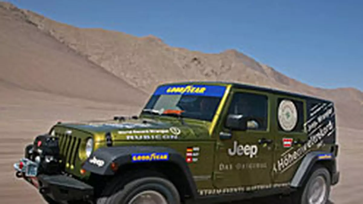 Jeepem Wrangler Unlimited Rubicon na wysokość 6646 m n. p. m.