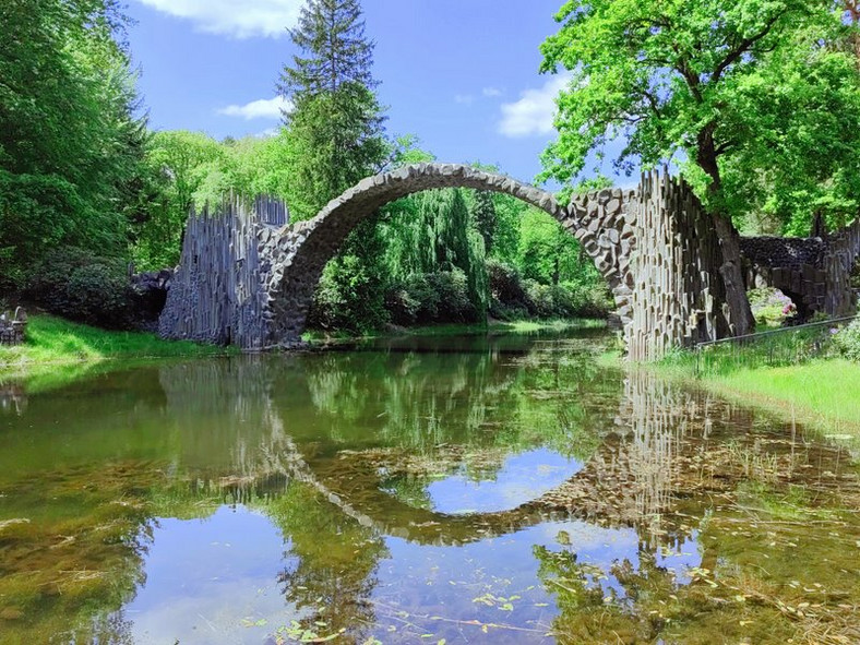 Most Rakotzbrücke w Kromlau