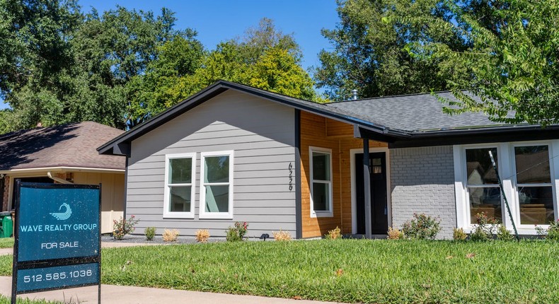 A home for sale in Austin, Texas, in October, 2023.Brandon Bell/Getty Images