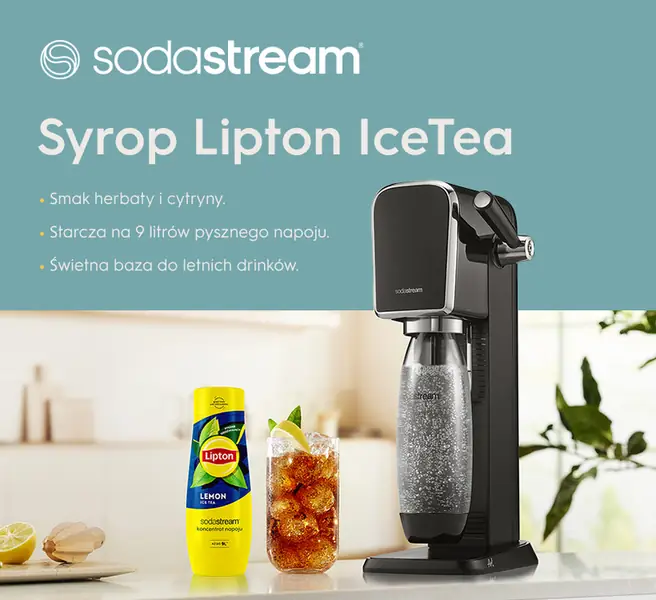 Syrop Lipton IceTea; smak herbaty i cytryny; starcza na 9 litrów pysznego napoju; świetna baza do letnich drinków - infografika