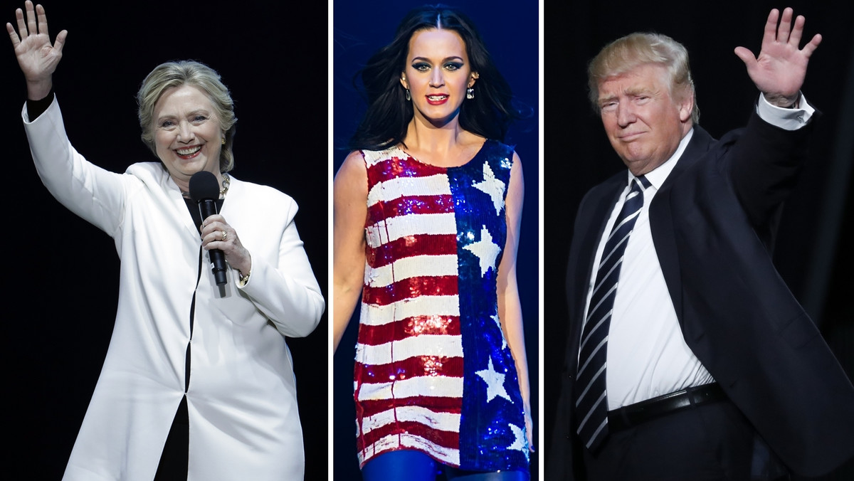 Hillary Clinton, Katy Perry i Donald Trump