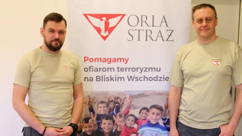 Dawid Czyż i Bartosz Rutkowski z fundacji Orla Straż