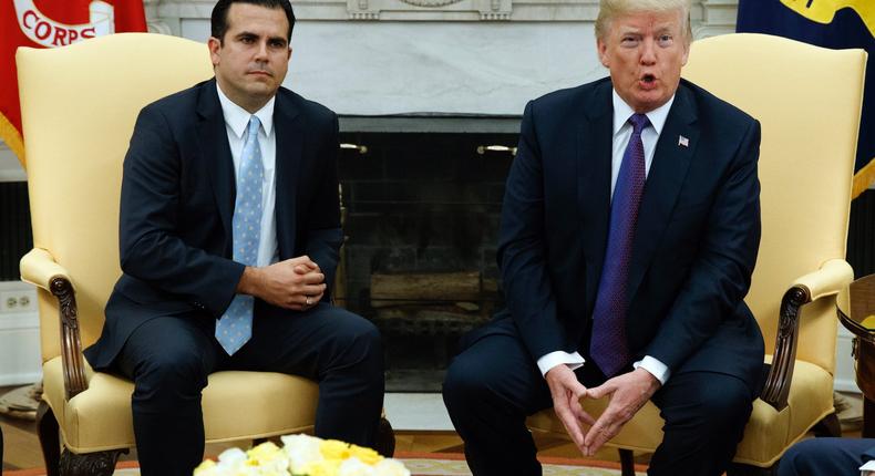 donald trump puerto rico governor ricardo rossello