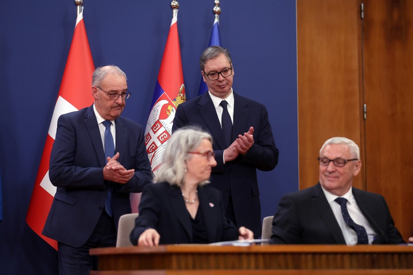 Poseta predsednika Švajcarske Konfederacije Gi Parmelana 