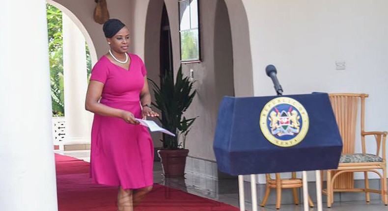 State House Spokesperson Kanze Dena during a past press briefing