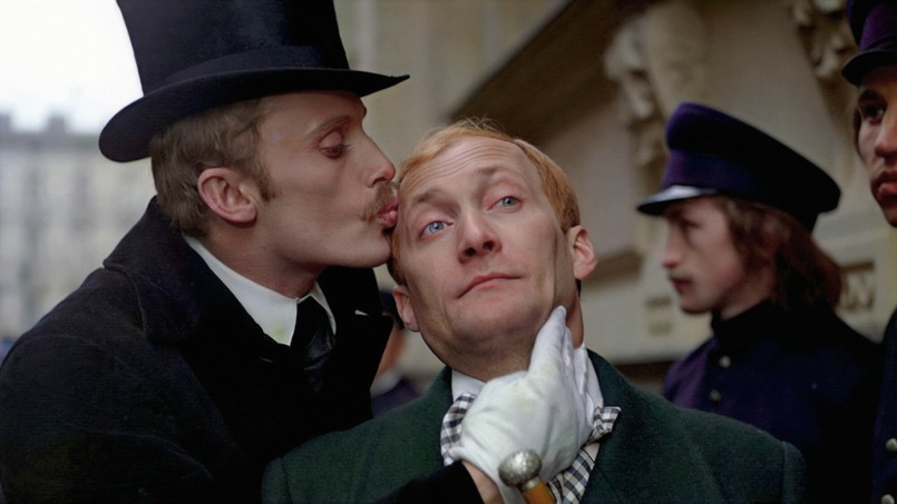 Wojciech Pszoniak i Daniel Olbrychski w "Ziemi obiecanej" Andrzeja Wajdy