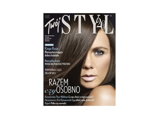 Kinga Rusin - okładka magazynu TWÓJ STYL