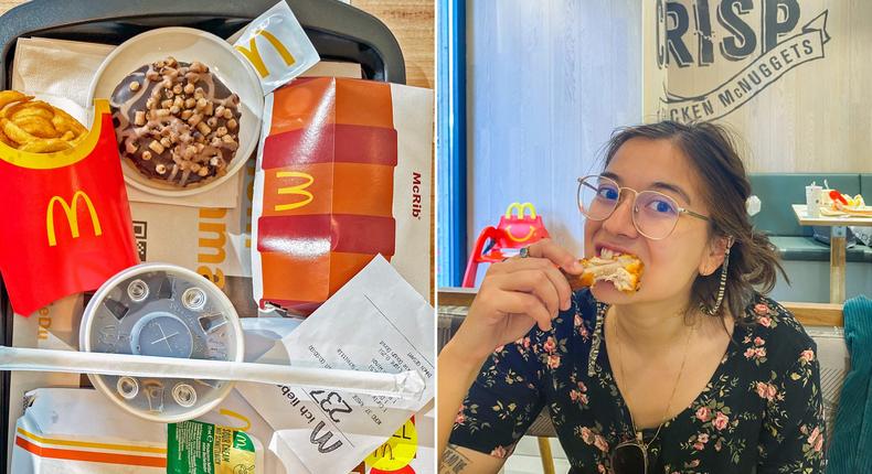 Insider's reporter visited McDonald's locations in Germany, Austria, Italy, and Switzerland, trying everything from Nutella muffins to stuffed, deep-fried olives.Joey Hadden/Insider