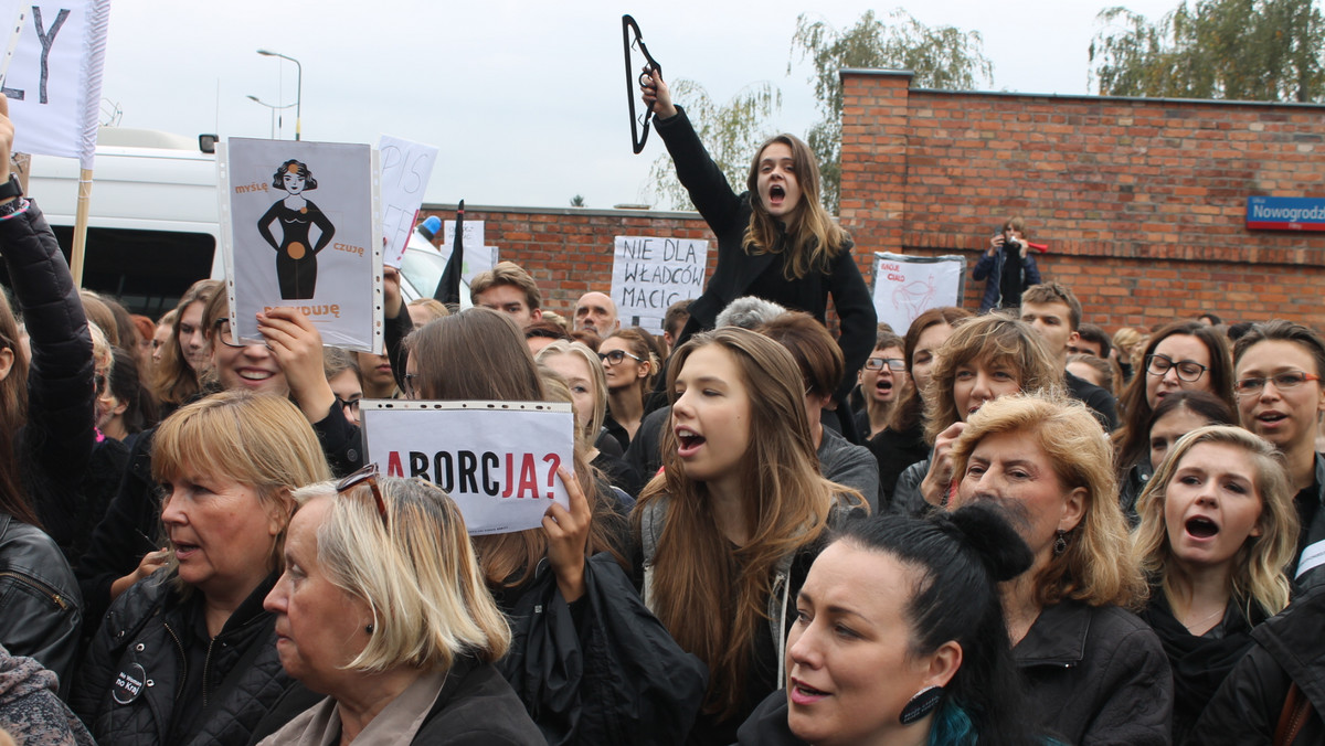 "Czarny protest" w Warszawie