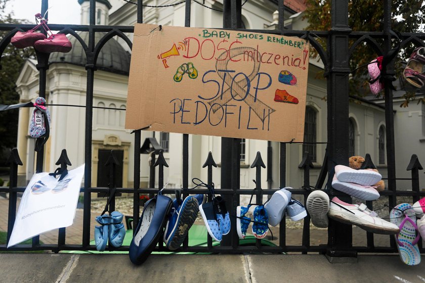 Protest przeciwko pedofilii w Kościele w Toruniu