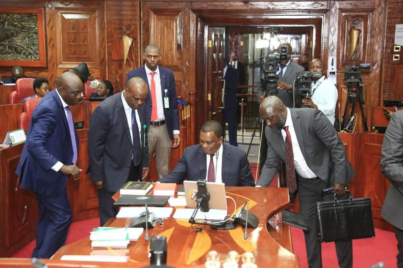Justin Muturi appears before the National Assembly Committee on Appointments on October 17, 2022
