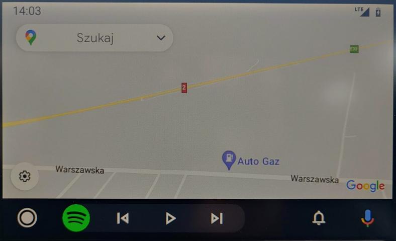 Mapy Google w Android Auto